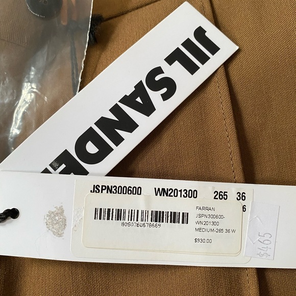 Jil Sander Farran wide leg cropped trousers - Picture 3 of 4